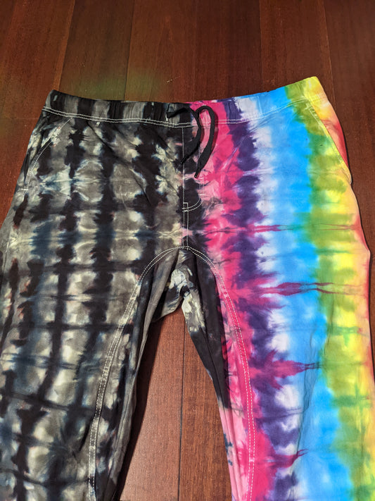 2 XL Rainbow and Greybow COMFY Stretch Joggers