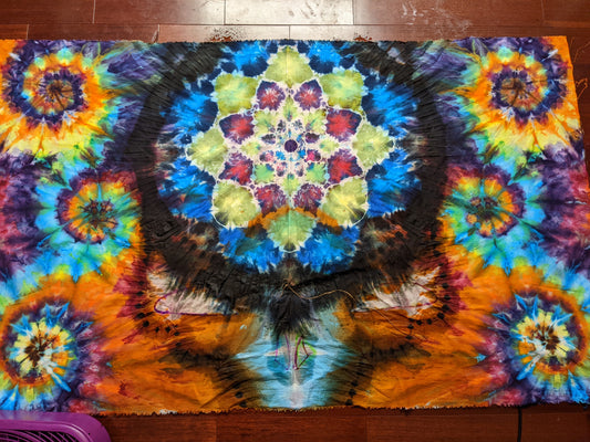 Steelie, Spiral, Mandala Tapestry! 36" x 60"