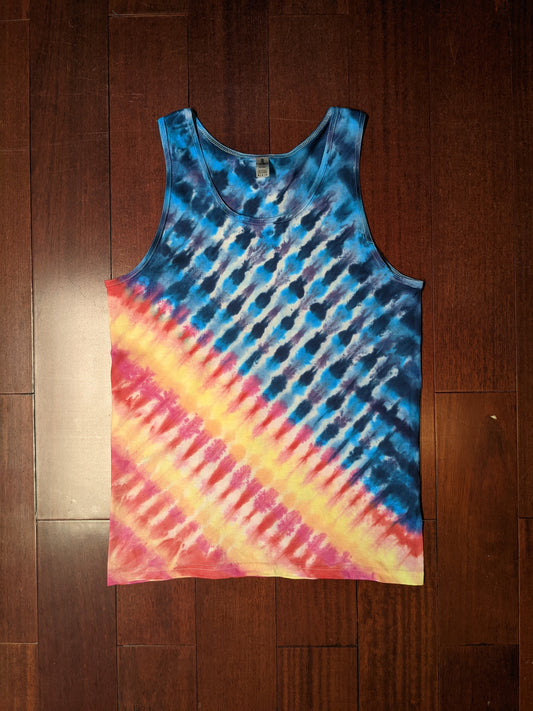 Medium Sun and Ocean Split Tank Top Tiedye!