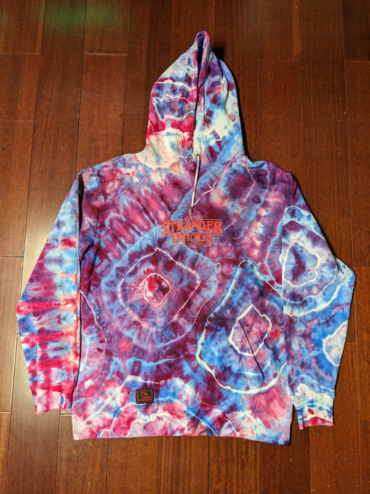 Stranger Things Tie dye Hoodie, Geode style in Large