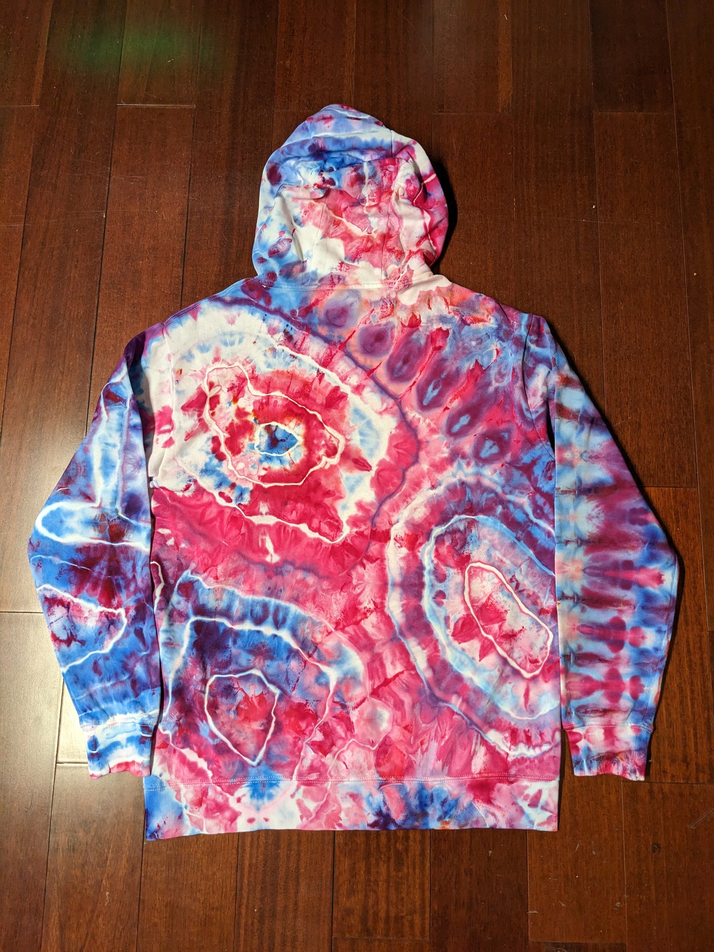 Stranger Things Tie dye Hoodie, Geode style in Large